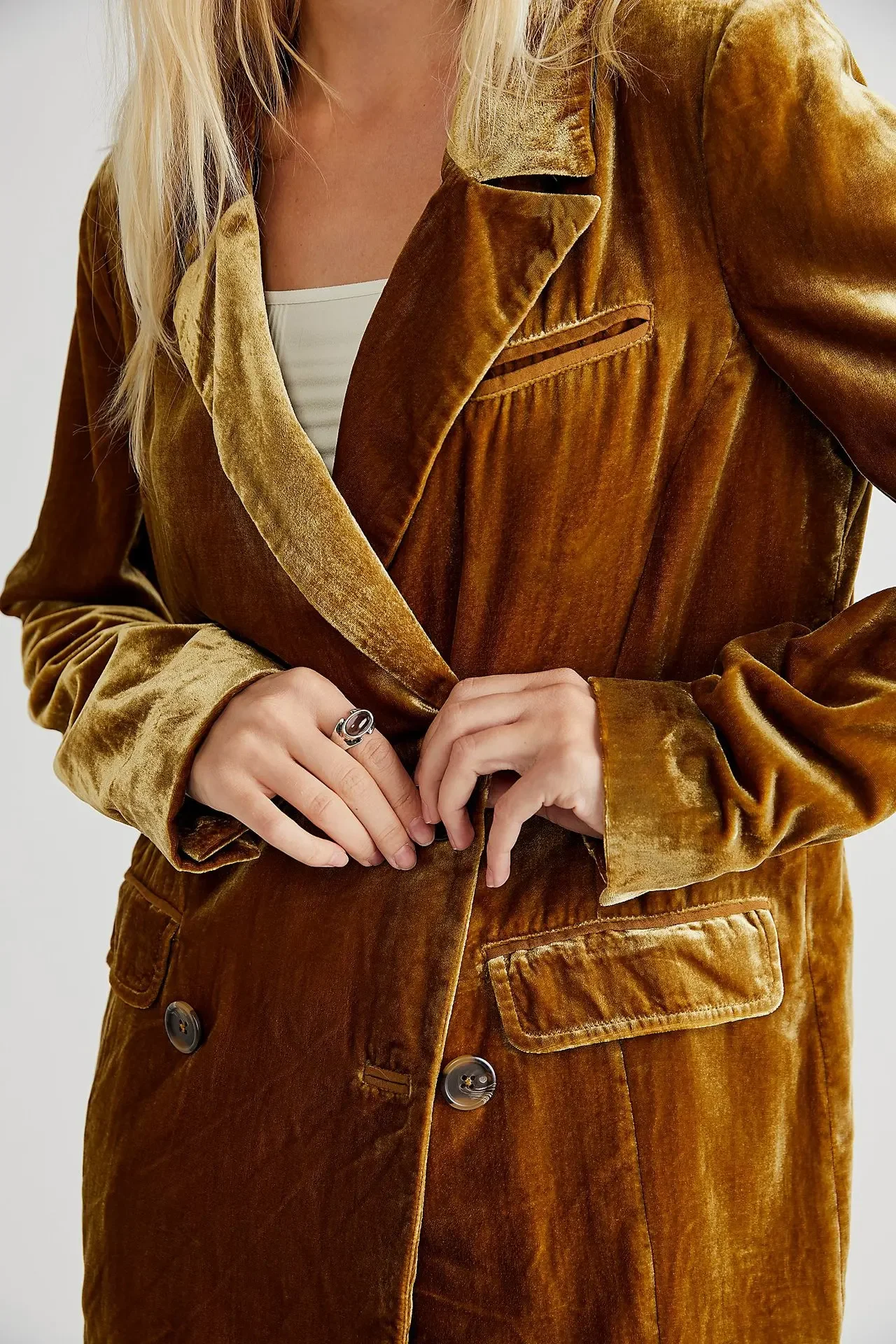 Casual Fluwelen Blazer Dames Jacks Met Lange Mouwen En Lange Mouwen Vintage Streetwear Sexy Jassen Lente Herfst Bovenkleding