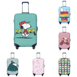 Cubierta de maleta Snoopy Friends, protección práctica para negocios, accesorios de equipaje, vuelo