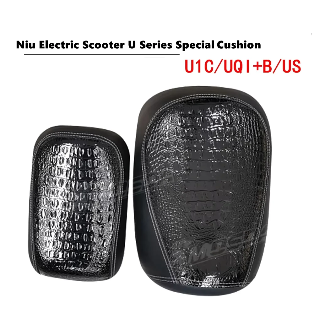 Niu E-scooter U Serie Special Seat Cushion Crocodile Leather Cushion Retro Comfortable Front Rear Cushion for Niu U1C/UQI/U+B/US