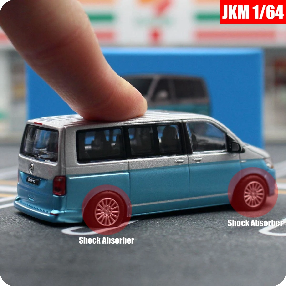 Modelo en miniatura de furgoneta Volkswagen T6 Multivan MPV 1/64, vehículo de juguete con ruedas gratis, colección de aleación fundida a presión, regalo para niños, 1:64