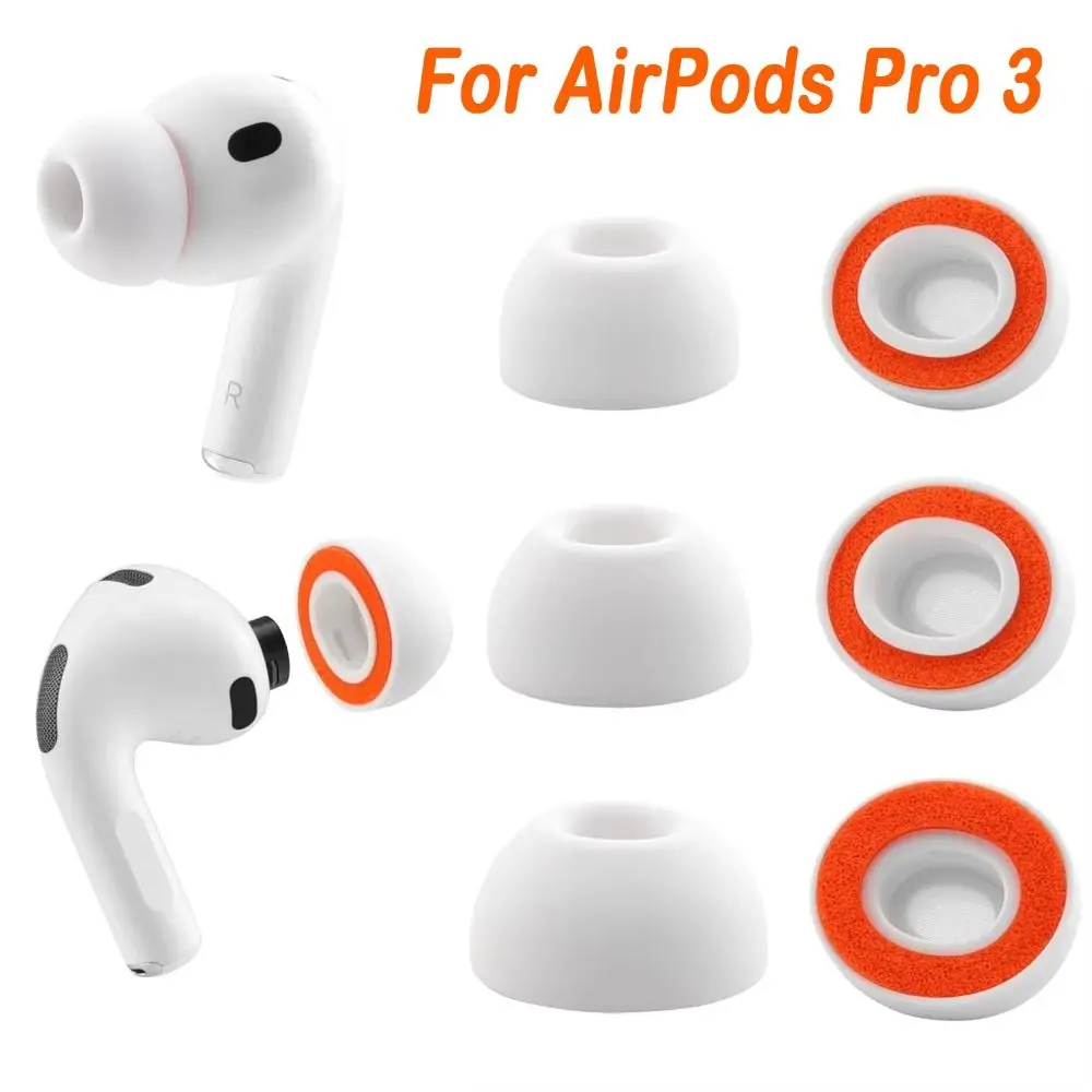 S/M/L Memory Foam Replacement Eartips For Apple AirPods Pro 3 Soft Sponge Earpads Cap Ear Tips for AirPods Pro3 Accessories