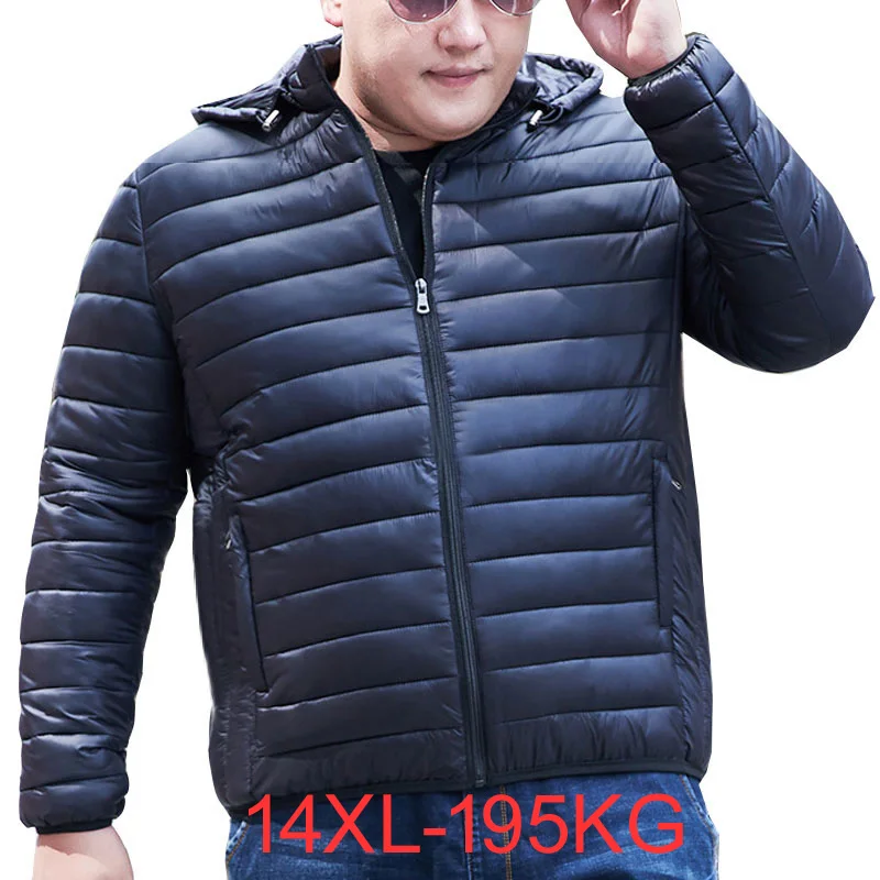 Autumn Winter Large Size 195kg 14XL Men Jackets 13XL Bust 169cm Plus Size Coat