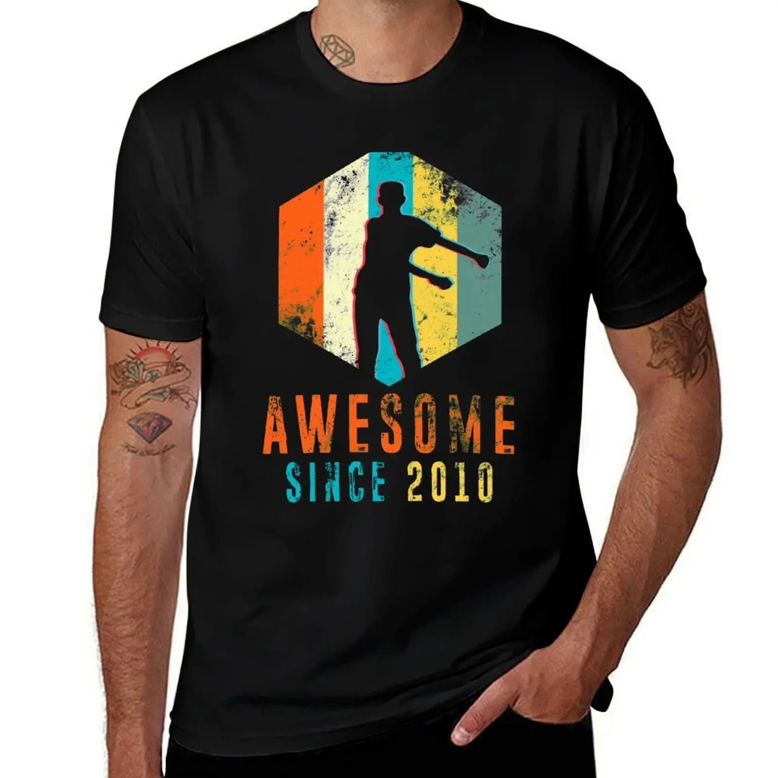 

Awesome Since 2010 Vintage 2010 - Floss Dance 9th Birthday T-Shirt Basic Solid Color Casual Tee Shirt