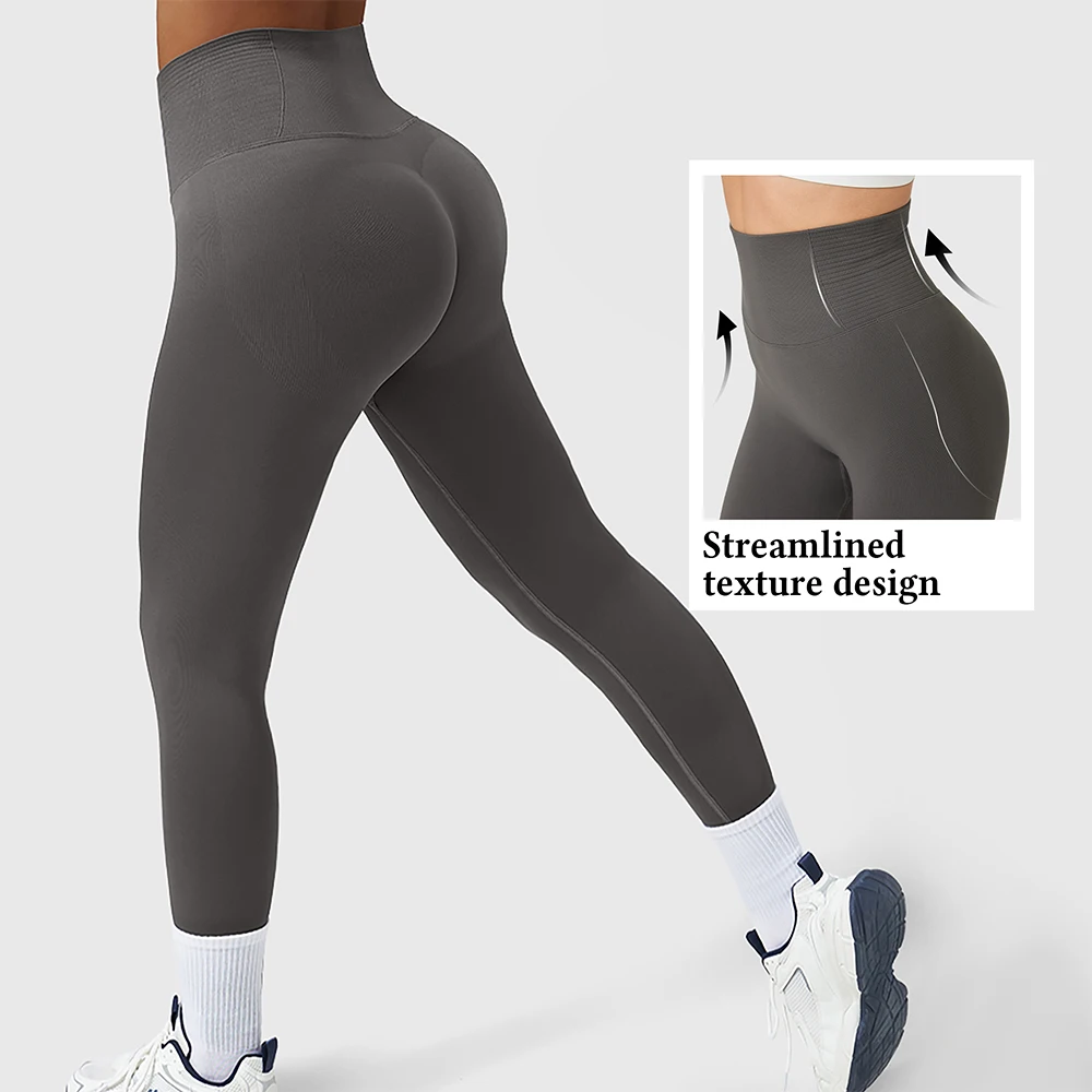 High Waist Seamless Yoga Leggings Women Slim Gym Tights Elastic Fitness Leggings Push Up Butt Hip Lift Gym Workout Pants Female