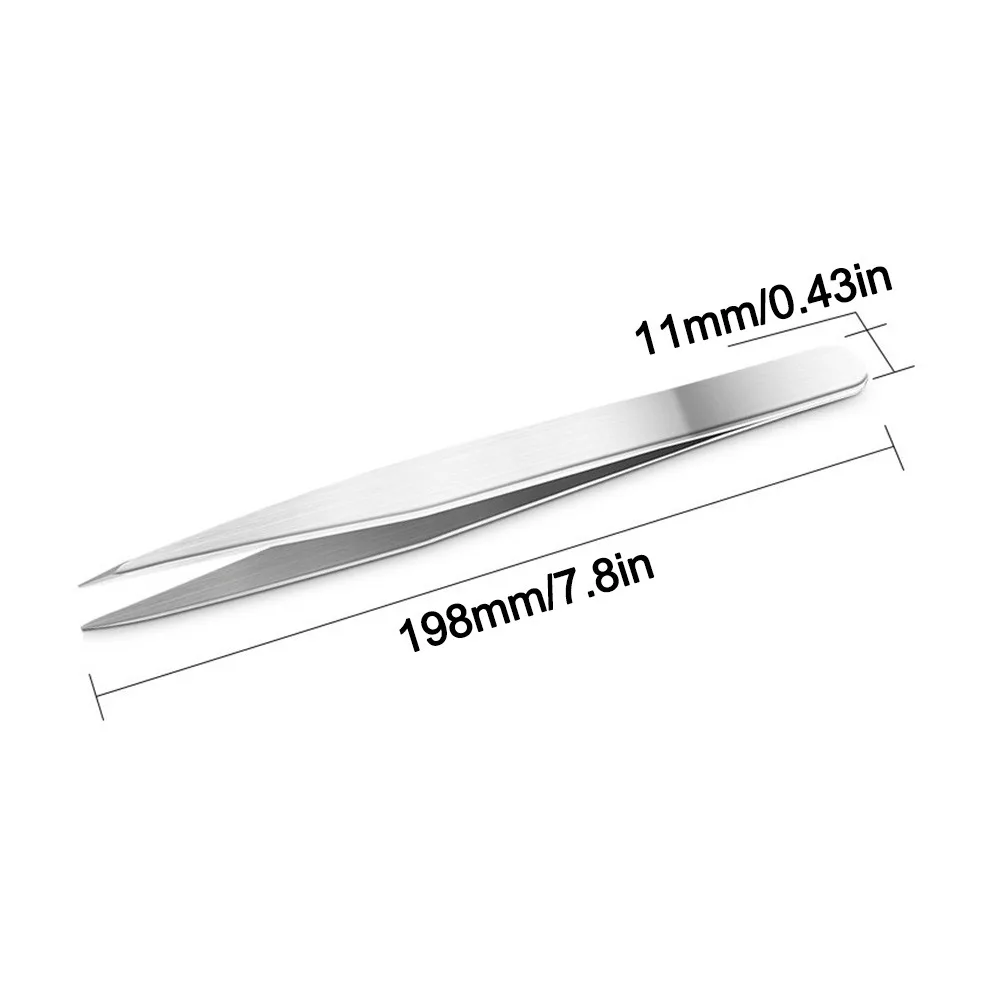 Heat Resistance Welding Tweezers Metal Working Anti-Rust Soldering Tong Extra Large Jewelry Holding Tool Soldering Work