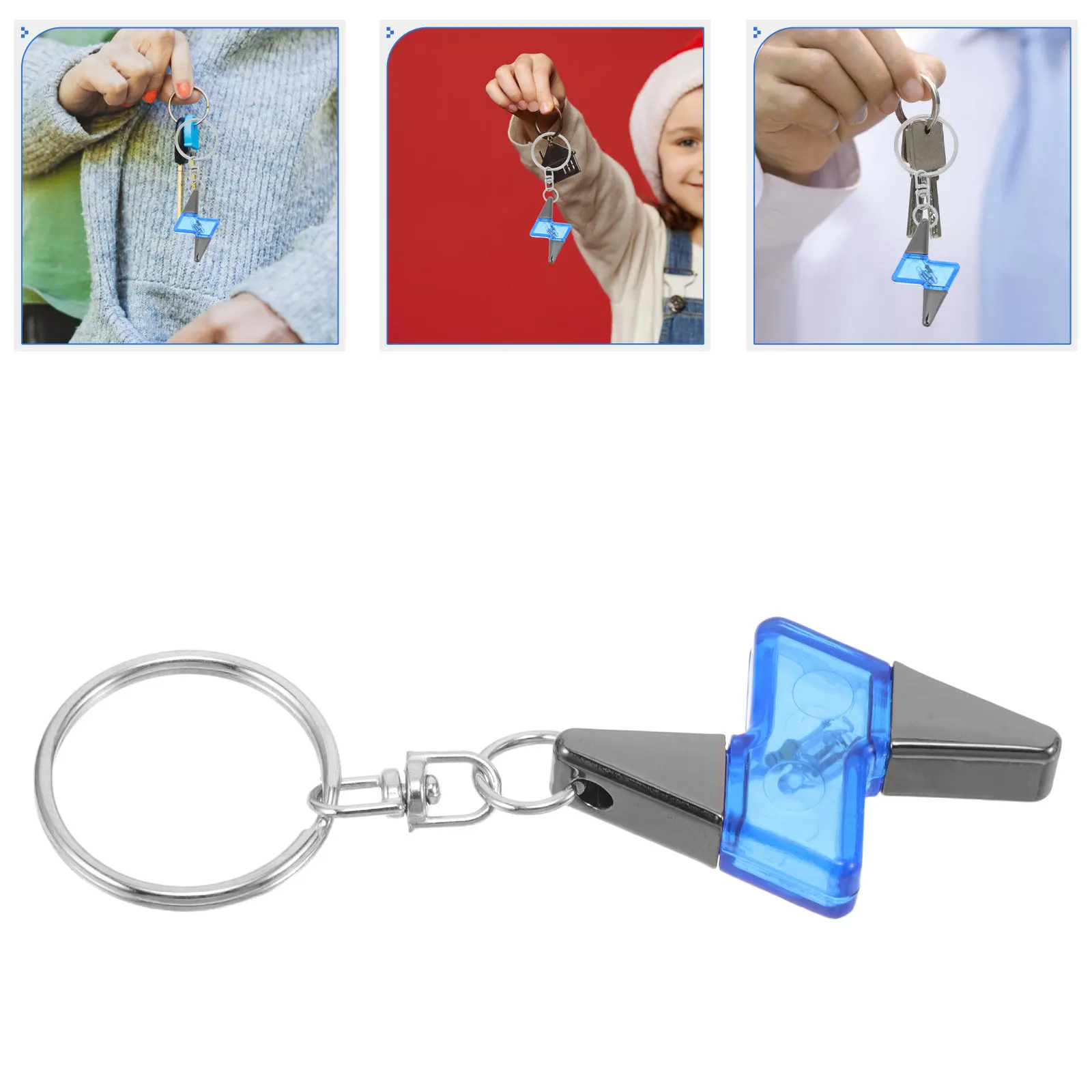 

Набор из 3-х антистатических брелоков для ключей автомобиля, портативный держатель для ключей, безопасный для ESD, аксессуар для автомобиля, незаменимый инструмент для интерьера авто