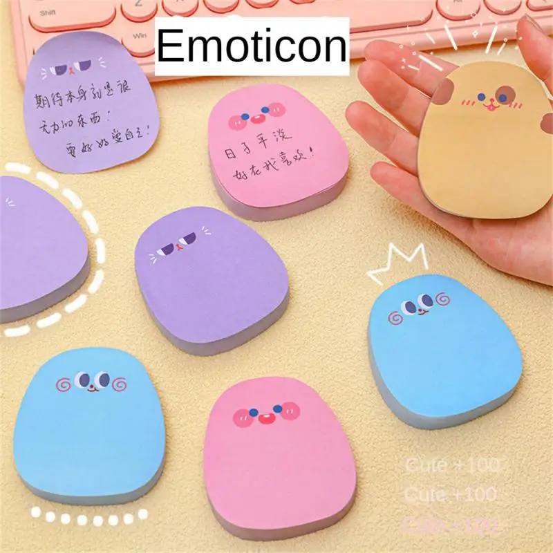 60sheets Sticky Notes Cute Cartoon Colorful Memo Pad Ins Kawaii Stationery Posted Tabs Its Memo Message Paper School Supplies