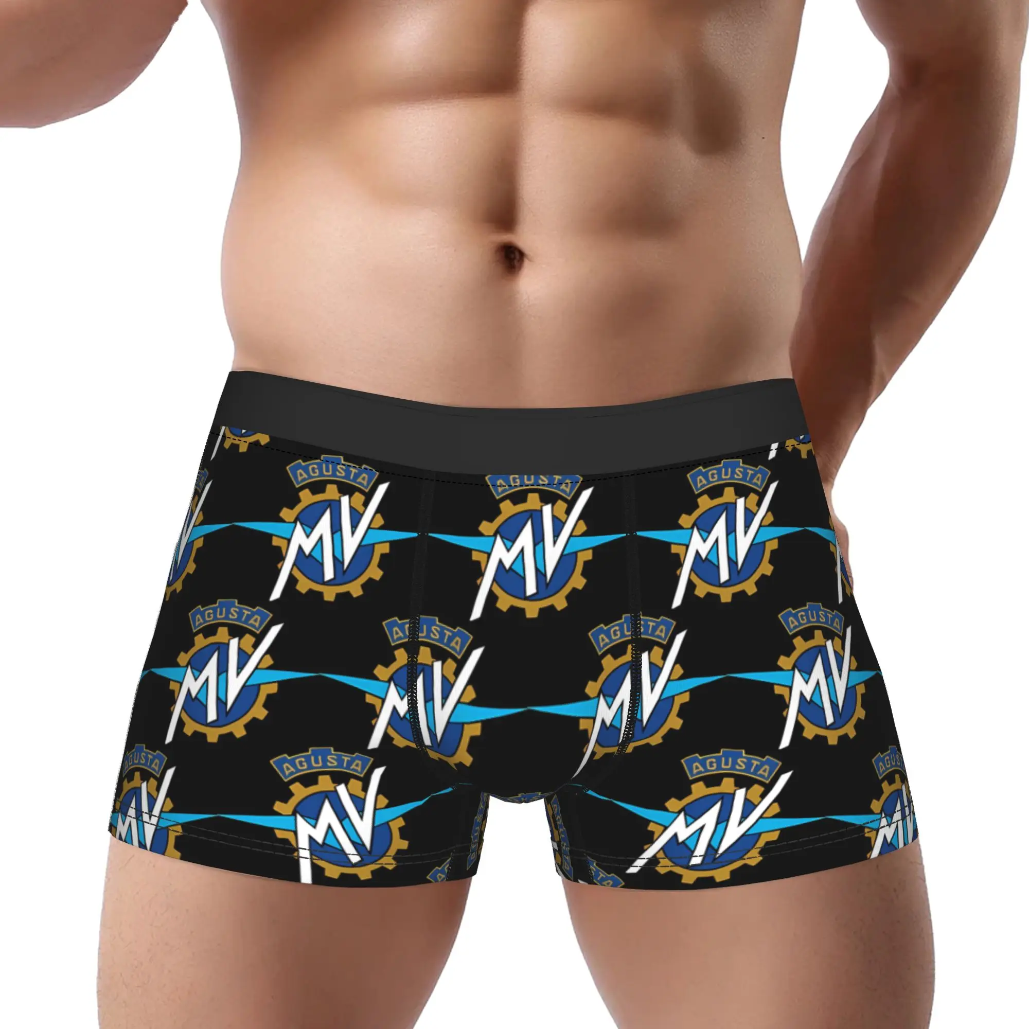 

Logo MV Agusta Underpants Homme Panties Male Underwear Ventilate Shorts Boxer Briefs