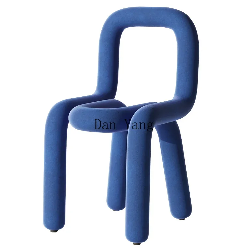 

YJ Internet celebrity makeup stool creative special-shaped simple backrest dining chair