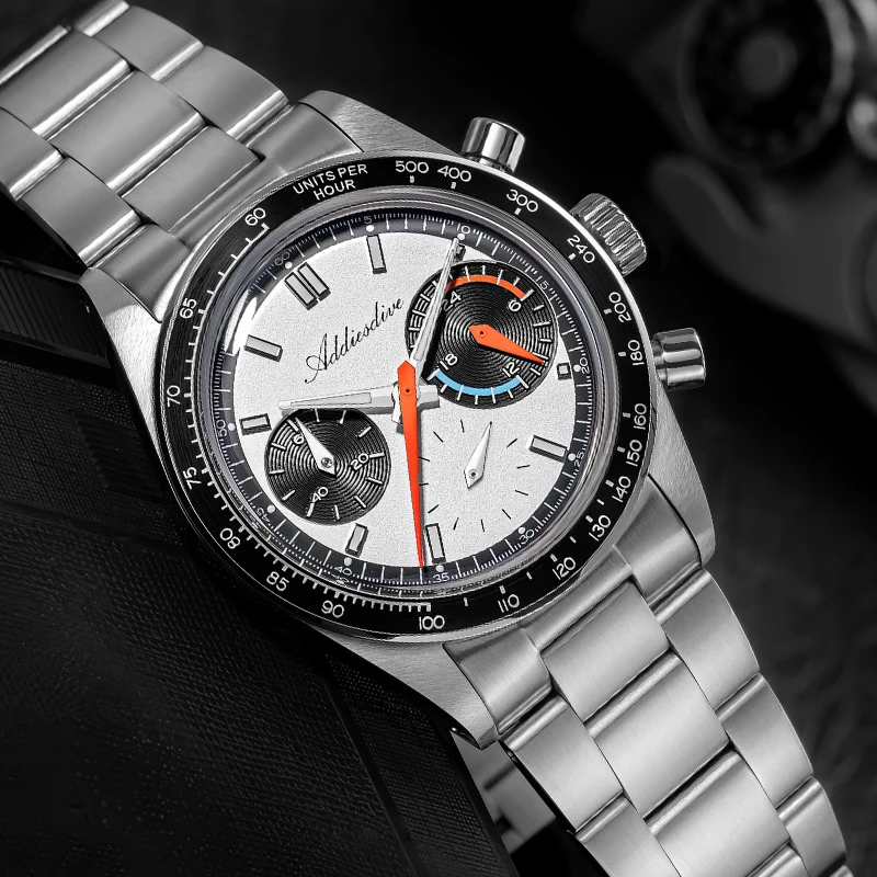 

ADDIESDIVE Watch Men 2026 New Luxury Quartz Wristwatch VK63 Chronograph BGW9 Luminous Domed Glass Diving Watch 100m Waterproof