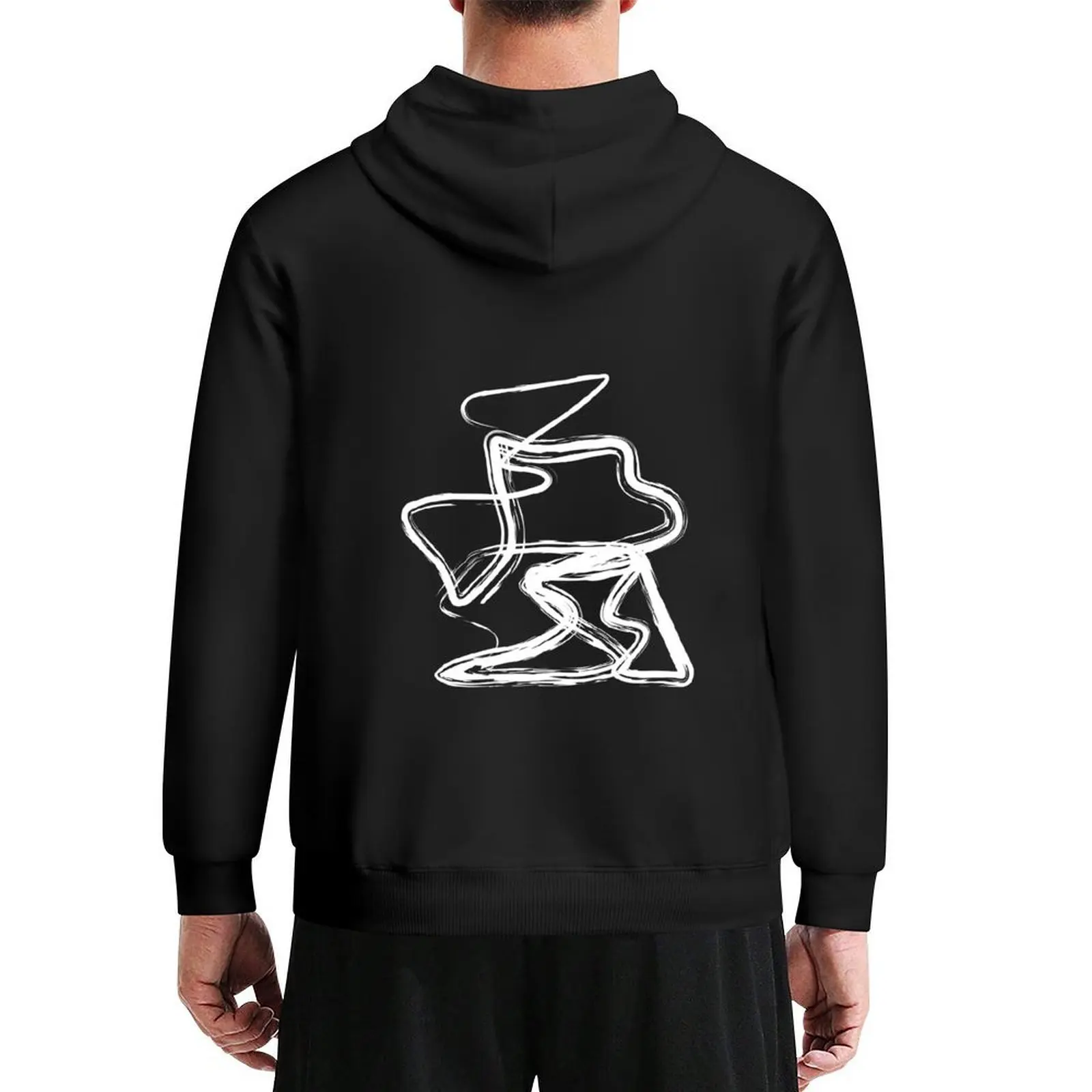 

Black Abstract line art 10 Hoodie fashion men mens clothing men's autumn clothes men clothes new in hoodies & sweat-shirt