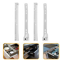 8pcs Heavy Duty Metal Slides Replacement Cabinet Undermount Sliding Rails Furniture Drawer Track Glides Drawer Guide Slides