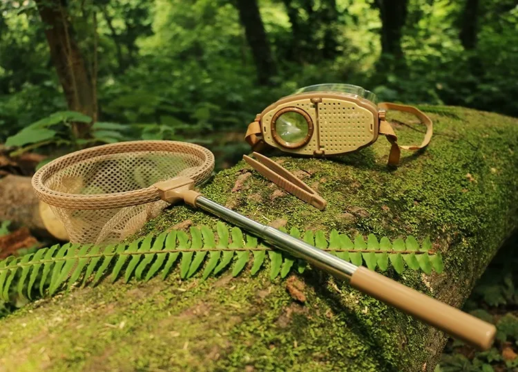 Outdoor children's insect magnifying glass observation box, insect catching butterfly, fish net collection collector, breeding