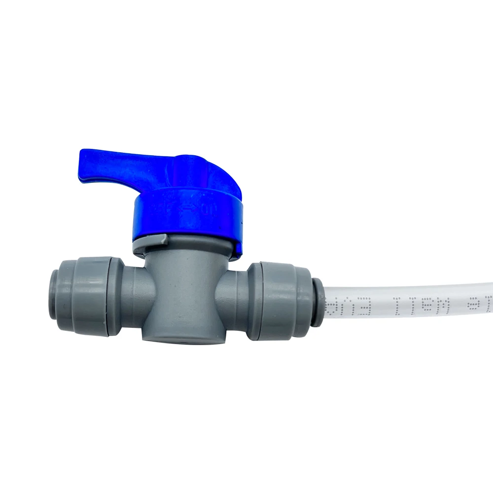 KegLand Monotight - 6.35mm(1/4inch)Ball Valve Push in Fittings Plastic Quick Conector Beer Hose Tube Joints