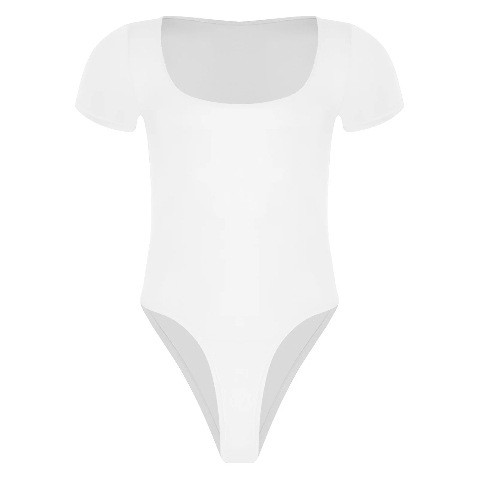 

Mens Lingerie Buttoned Crotch Solid Color Bodysuit Rompers Long Sleeve Slim-fit Basic Leotard Jumpsuit Rave Clubwear Costume