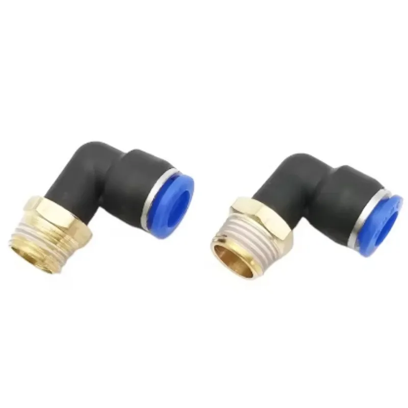 

45 degree elbow Pneumatic quick plug connector External thread trachea quick connector Half bend 135 degrees