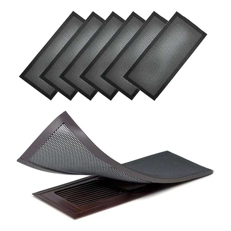 [HOT!A34R】 Floor Vent Hoods 6-Pack - 4X10inch Magnetic Vent Register Filter - Washable Mesh Screen Covers For HVAC Floor Grilles