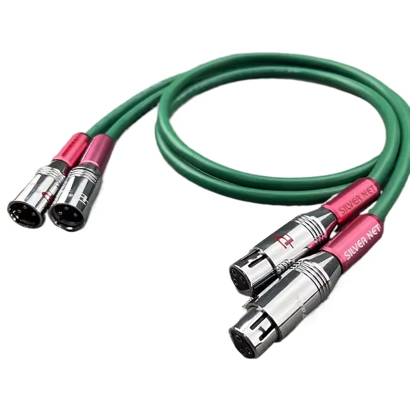 Mcintosh Cable 3 Pin XLR Male To Female Plug Mixed Silver Copper XLR Balanced Cable Speaker Microphone Amplifier Mixer Cables