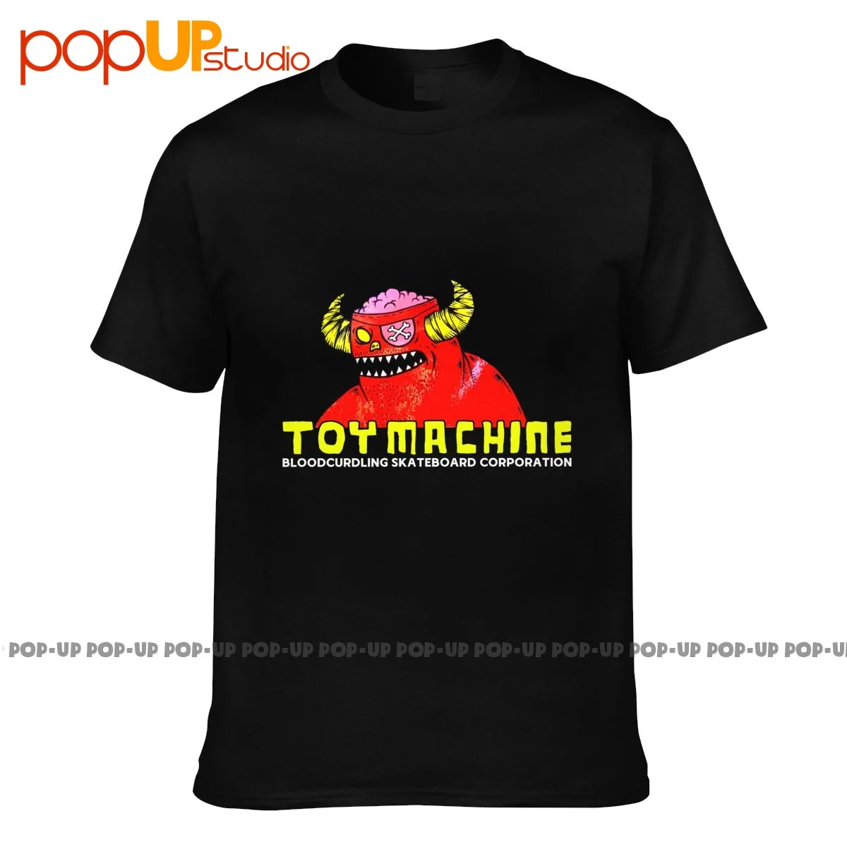 Toy Machine Skateboarding 90S Bloodcurdling Monster P-492 T-shirt Tee Shirt Trendy Hip Hop