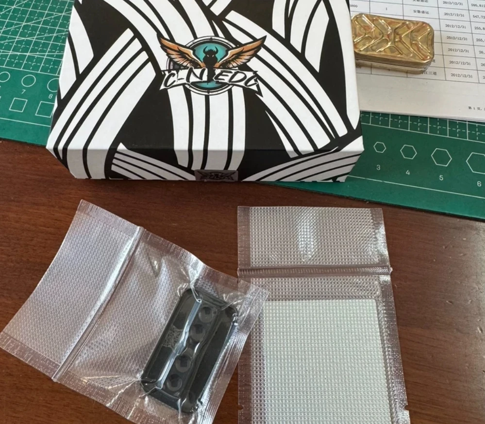 Used EDC cainiao mokume fidget slider Decompression toys