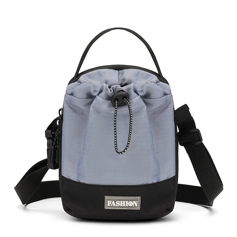 Waterproof Nylon Crossbody Sling Bag - Outdoor Travel Pouch with Dedicated Water Bottle Pocket