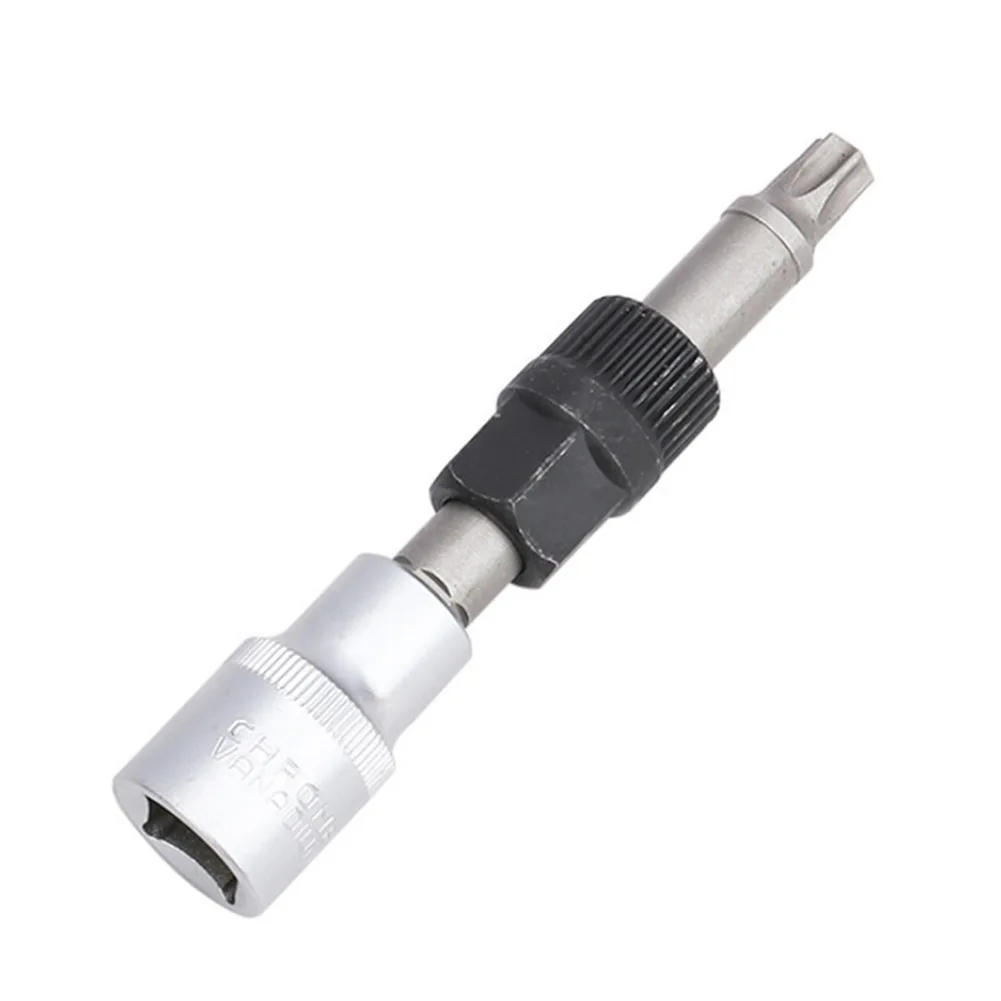 Herramienta de extracción de polea de embrague de alternador, Compatible con broca de casquillo Torx M10/T50, imprescindible para talleres automotrices