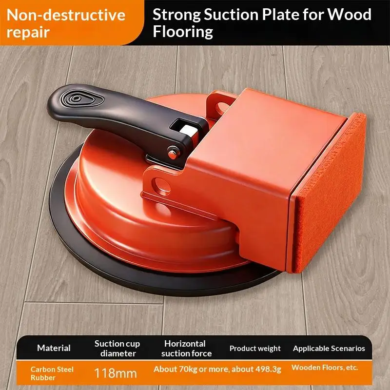 Afbeelding 6: [MOA] 1 Stuks Heavy Duty Floor Fixer Tool Zuignap Vacuüm Grabber Voor Tegel Slat Plint Bestrating Timmerwerk Bouw [MOA]