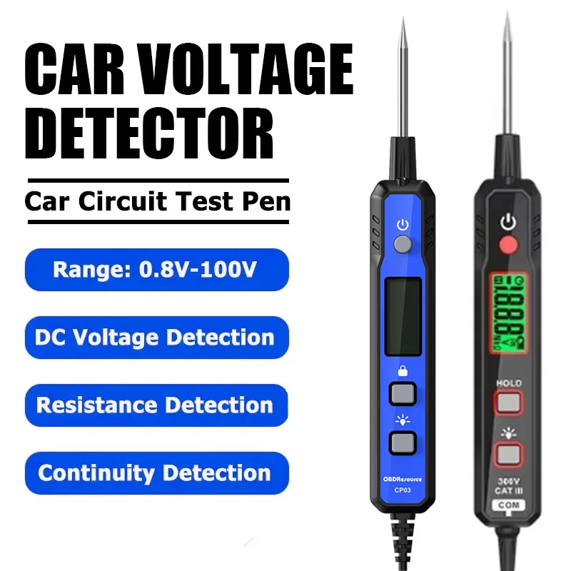 Image of Smart Circuit Tester Digitales Test licht mit Taschenlampe misst Polarität kontinuität Kfz-Sicherungs tester für Autobatterien