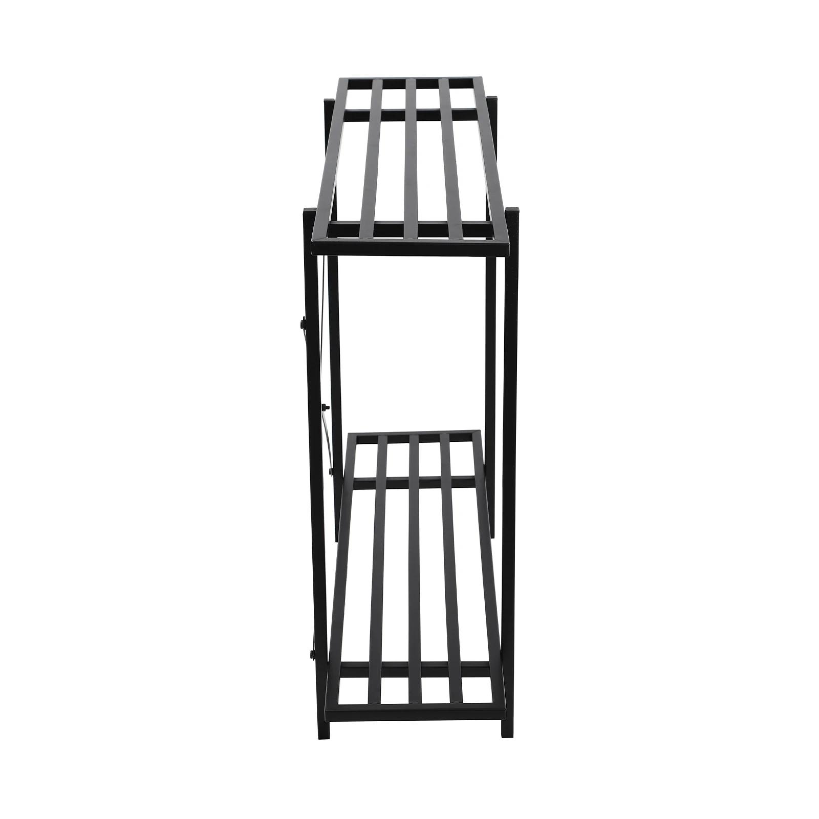 2-Tier Plant Stand Flower Rack, Balcony Shelf Floor Standing Plant Placement Rack, Iron Flower Pot Stand