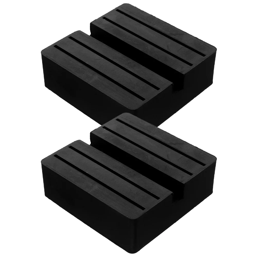 

2 Pcs Jack Block Slotted Pad Jacking Puck Rubber Mat Cars Floor Disk Stand Support Adapter Automobile Lift Automotive