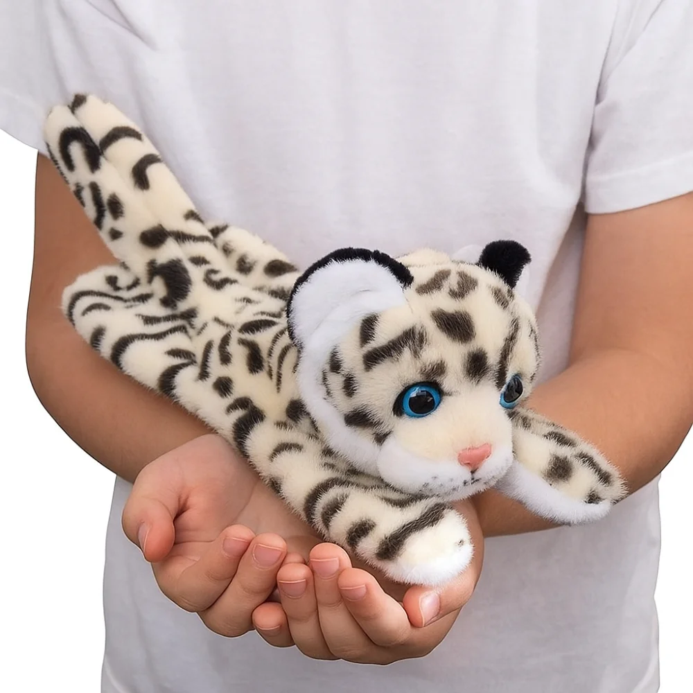 

Серия браслетов с мягкими животными, милая кукла, мягкая кукла, браслет 20 см, стиль на запястье, имитация снежного леопарда, кукла, Рождество