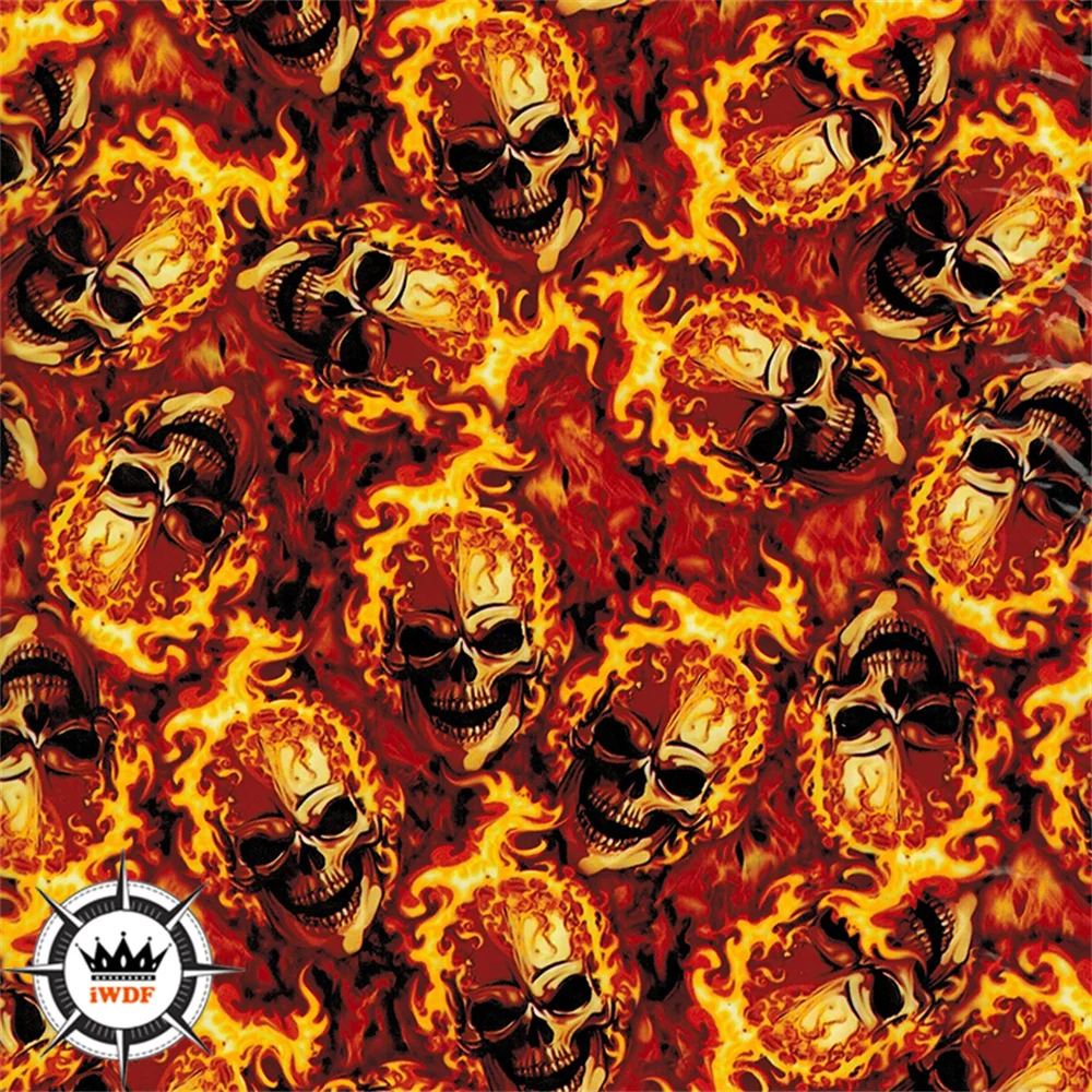 

2 м/6 м/10 м/20 м длина череп гидрографическая пленка для трансферной печати ширина 50 см гидротрансферная водная пленка H1184