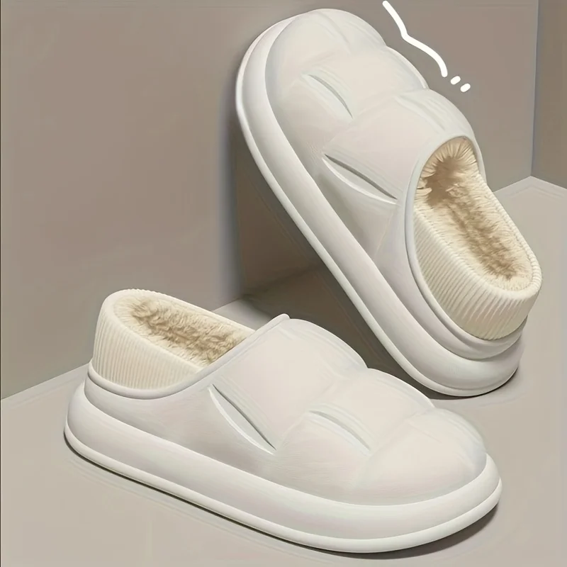 الخريف والشتاء شبشب قطني مقاوم للماء حقائب نسائية وشباشب منزلية أحذية الحبس الداخلي أحذية زوجين أفخم