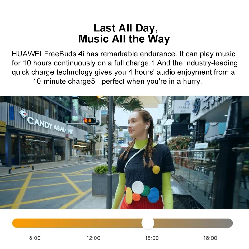 Original HUAWEI FreeBuds 4i Bluetooth Earphone Active Noise Canceling Wireless Headphones Touch Control Dual-Mic Headset