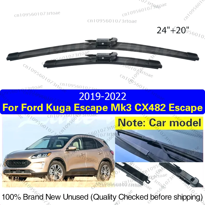 

Для Ford Kuga Escape Mk3 CX482 Escape 2019 2020 2021 2022, щетки переднего стеклоочистителя автомобиля, аксессуары для лобового стекла, окно