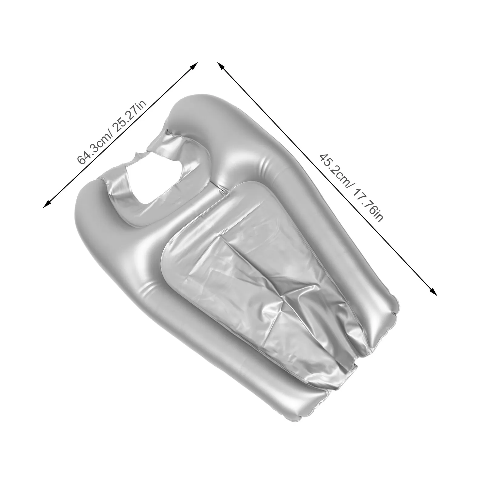 Inflatable Hair Washing Tray Portable PVC Waterproof Easy Clean Ergonomic for Wheelchair Bedside Elderly Care