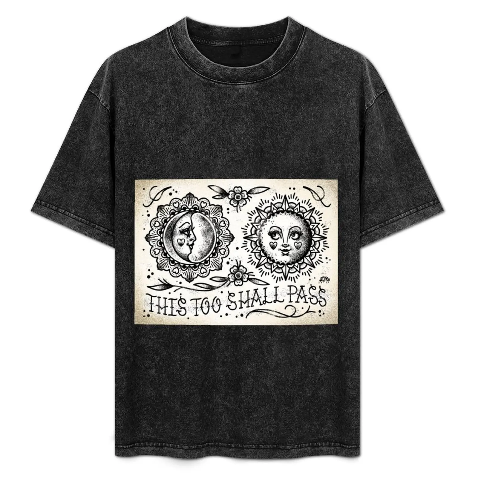

This Too Shall Pass Cute Traditional Tattoo Flash T-Shirt t shirt man luxury graphic t shirts for man T-Shirt