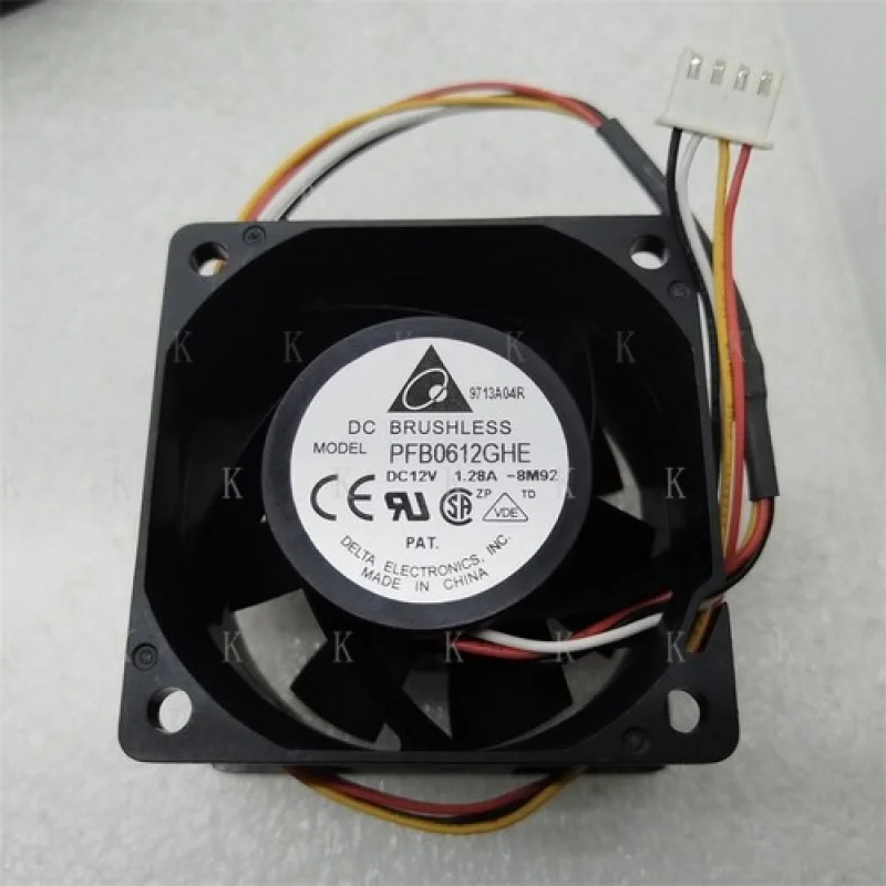C   FOR  Delta PFB0612GHE DC12V 1.28A 4-Pin Inverter Cooling Fan