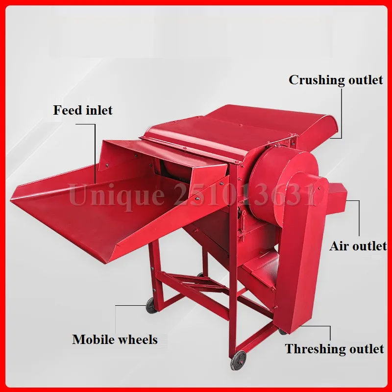 

Corn Rice Wheat Maize Bean Thresher Sheller Grain Paddy Soybean Crop Threshing Peeling Shelling Machine