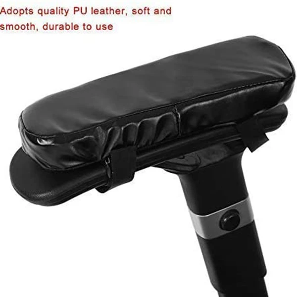 1 Pair Of Memory Foam Armrest Pads Soft Office Chair Elbow Supporting PU Leather Cushion