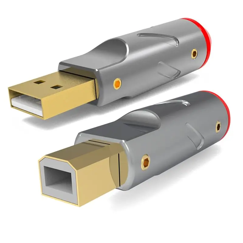 

A97I-Hifi Audio 24K позолоченный USB-кабель для передачи данных, DIY, разъемы USB Type A и Type B, USB 2.0, коннектор, гнездо, порт