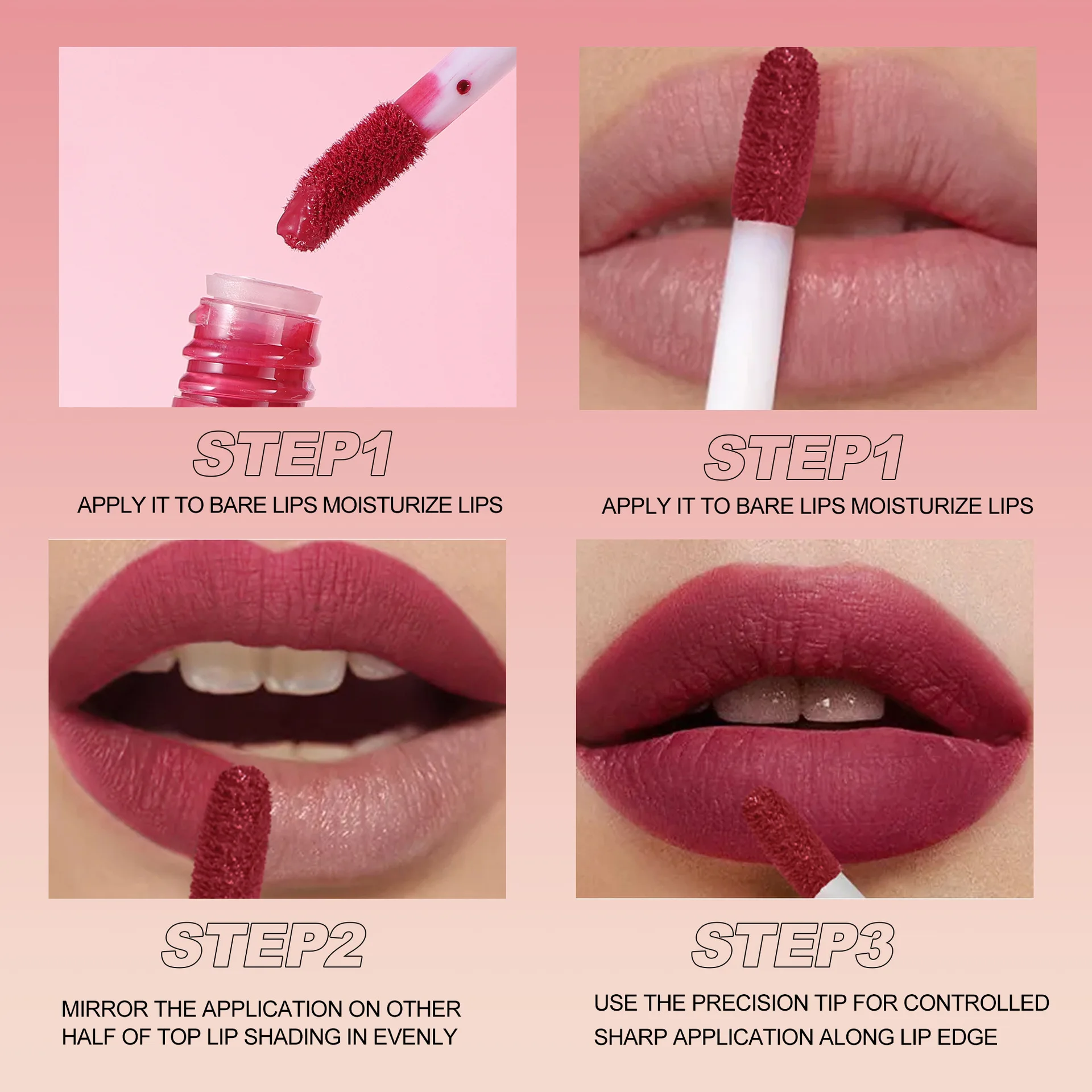 12 Pcs Matte Liquid Lipstick Set, Waterproof Long Lasting Lip Gloss, Non Transfer & Smudge Proof, Full Color Lip Makeup Kit