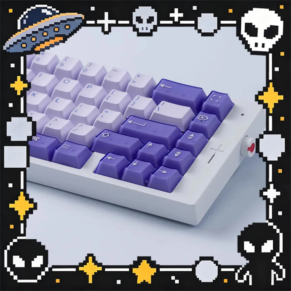 PBTfans Fairy R2 PC Keycaps Custom Abs Material Keyboard Keycaps Original Factory Two Color Semitransparent PC Accessories Gifts