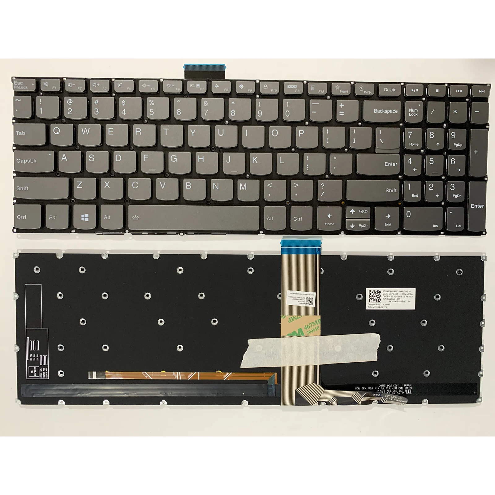 Laptop Keyboard for Lenovo Ideapad FLEX 5-14ALC05 5-14ARE05 5-14IIL05 5-14ITL05 YOGA S7 PRO 14ITL5 AIR14 2020 7-14IIL Pro-14 202