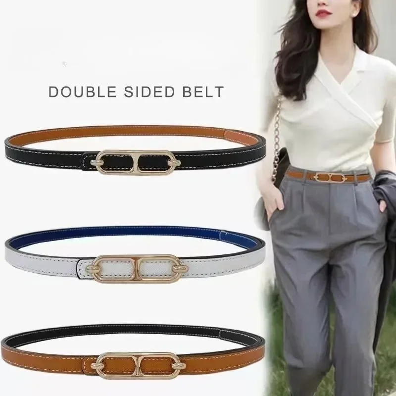 Leather Thin Belt, …