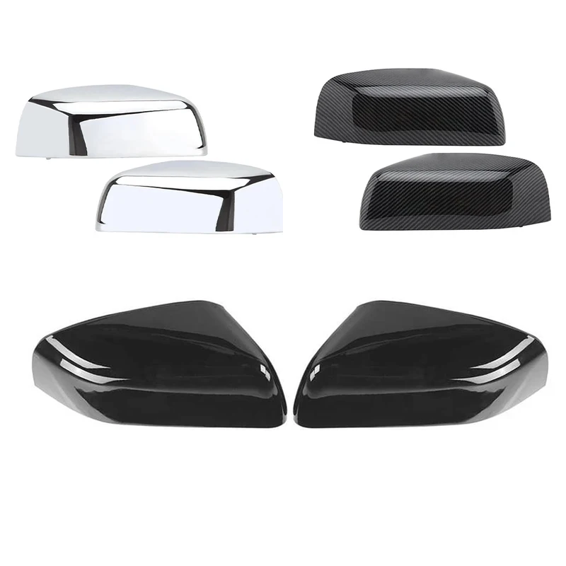 

2Pcs Side Mirror Cover Housing, Exterior Replacement Accessories