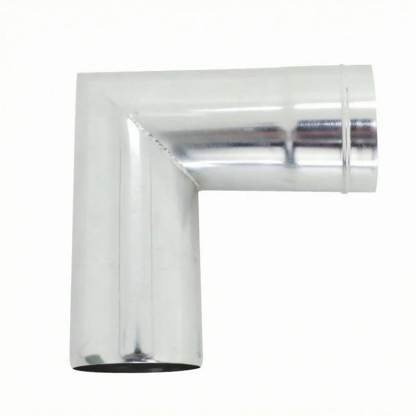 Stainless Steel Stove Elbow Fitting 90 Degree Pipe Connector Shiny Finish Hardware Accessory for Heating System Installation