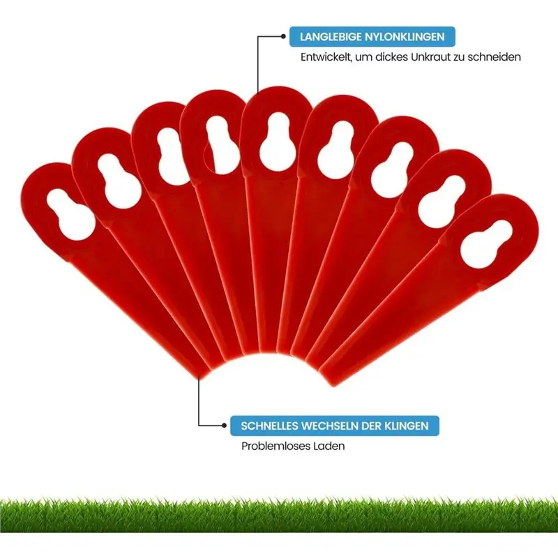 IALJ-For Ferrex Accessories 50Pcs Replacement Blades Plastic For Grass Trimmer For Aldi 2025