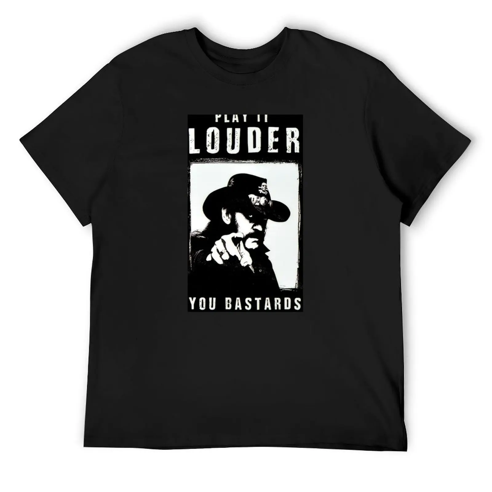 Play it louder T-Shirt rapper graphic tees heavyweights man clothes plus sizes fruit of the loom mens t shirts