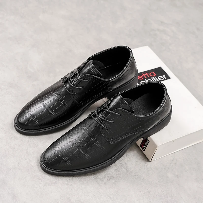 Premium Business Slip on Shoes Rub-Free Inner Craft, Elevated Soft Sole Stately for Daily Workplace Outfit Matching